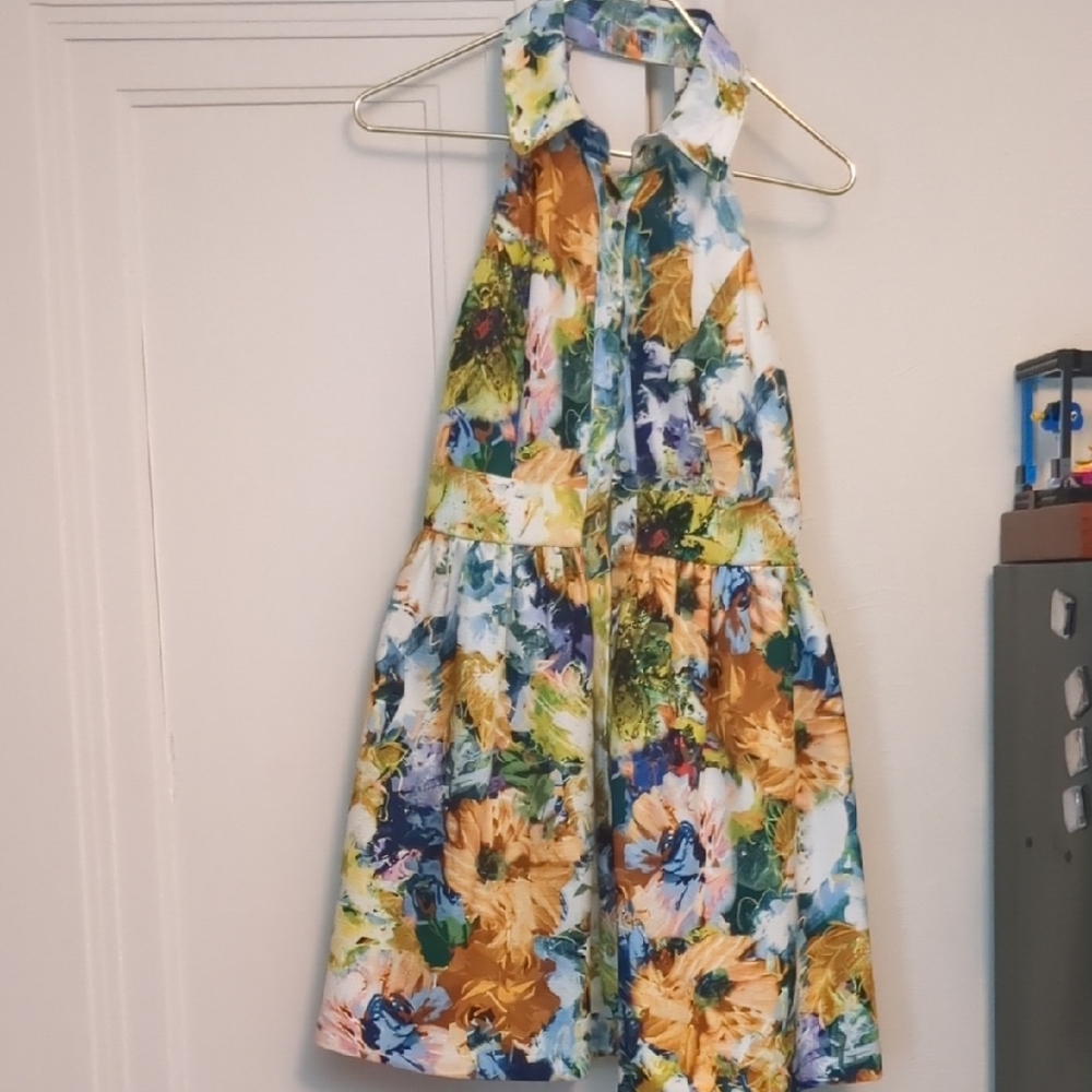 McGinn Multicolor Floral Halter Dress